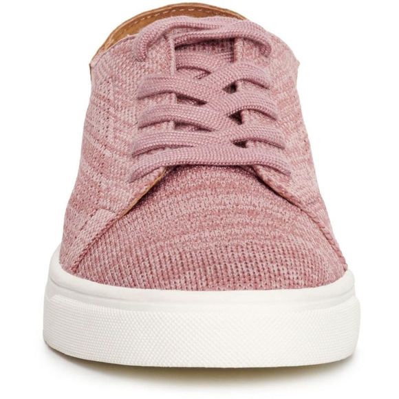 Lucky Brand Leigan Women's Knit Leather Trim Lace-Up Fashion Sneakers NWT - Picture 2 of 3